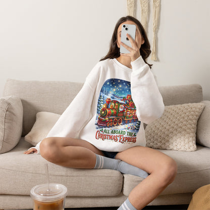 Christmas Express Crewneck Sweatshirt — All Aboard the Christmas Express Holiday Sweatshirt
