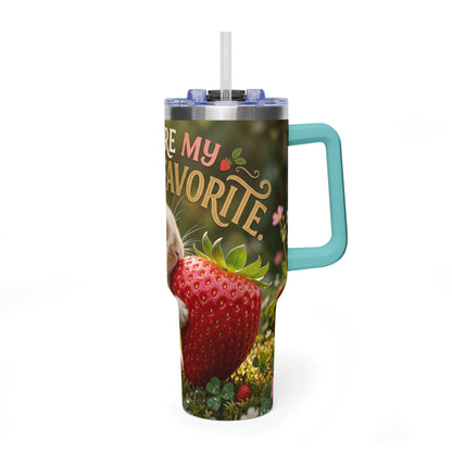 You Are My Berry Favorite Bunny 40oz Thermal Tumbler