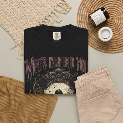 Who's Behind You? Gothic Grim Reaper T-Shirt