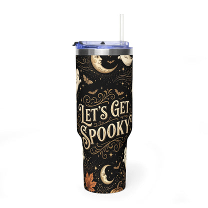 Let’s Get Spooky Halloween Ghosts & Pumpkins 40oz Thermal Tumbler