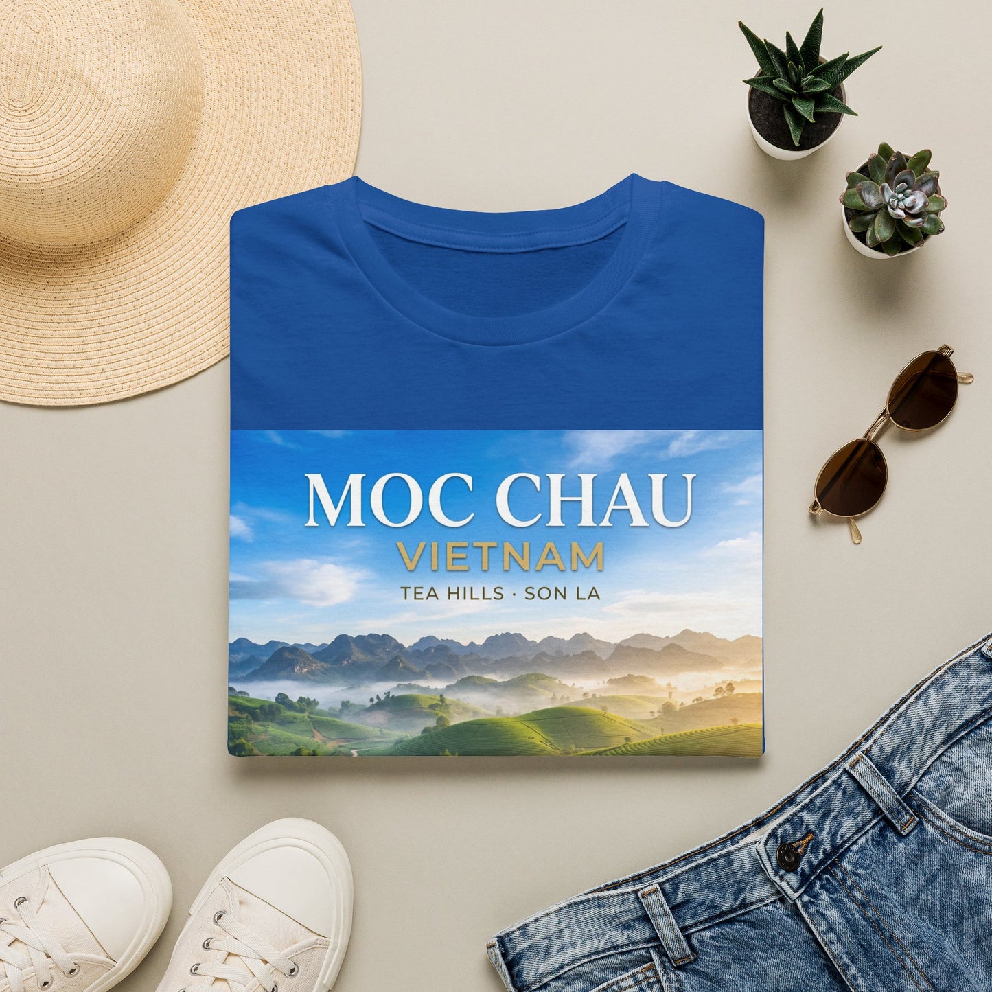 Moc Chau Vietnam Tee – Tea Hills of Son La Scenic Travel T-Shirt