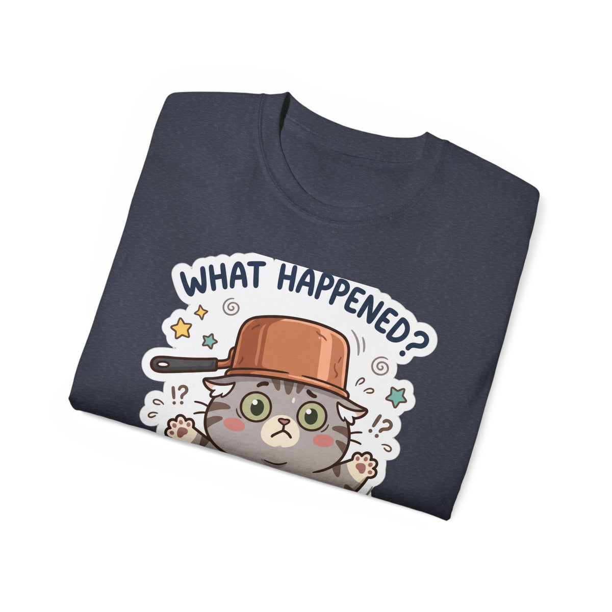 What Happened? Cute Kitten Graphic Tee