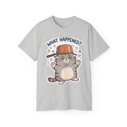 What Happened? Cute Kitten Graphic Tee