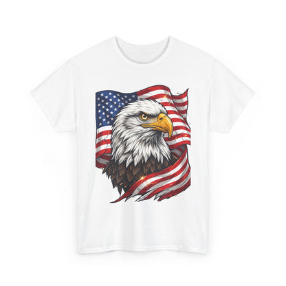 Patriotic Eagle T-Shirt – American Flag Bald Eagle Graphic Tee