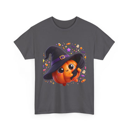 Pumpkin Witch T-Shirt — Cute Halloween Jack-o'-Lantern with Witch Hat