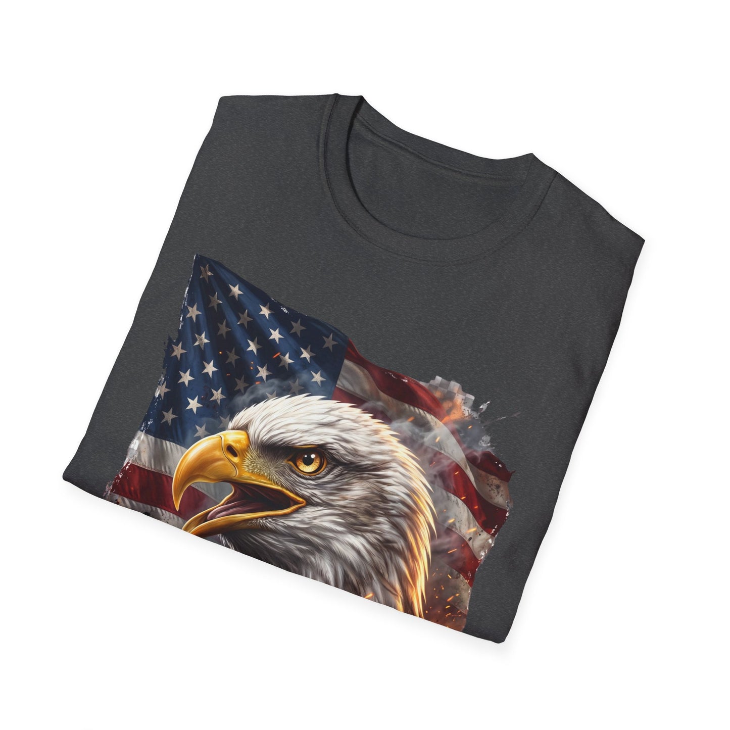 American Bald Eagle T-Shirt — Patriotic USA Flag Graphic Tee