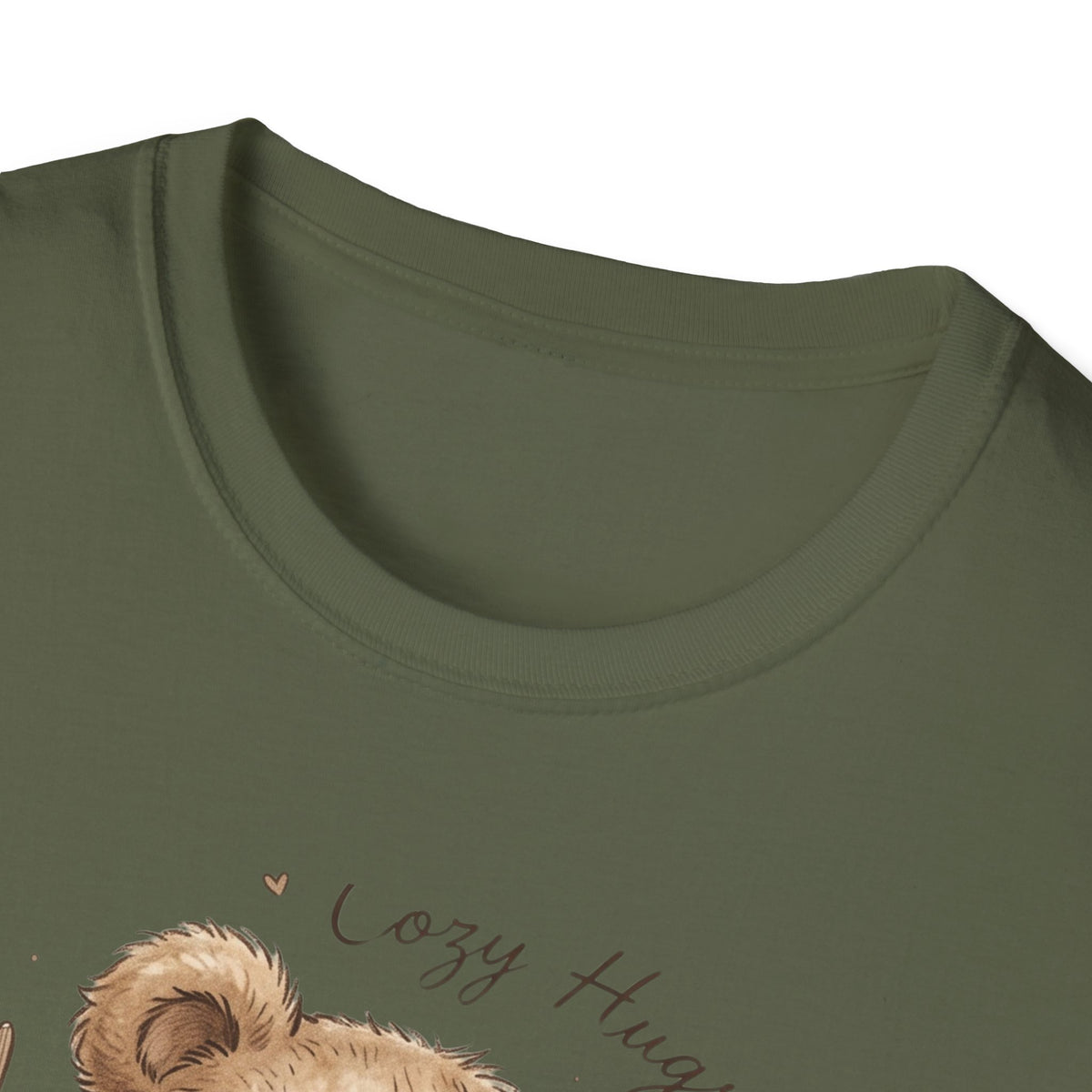 Cozy Hugs Teddy Bears T-Shirt — Cute Mom & Baby Bear Illustration