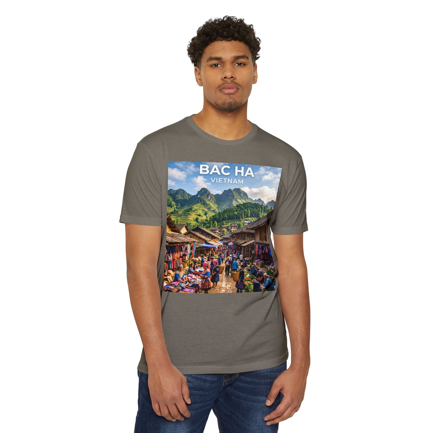 Bac Ha Vietnam Market Photo T-Shirt — Vietnamese Travel Souvenir Tee
