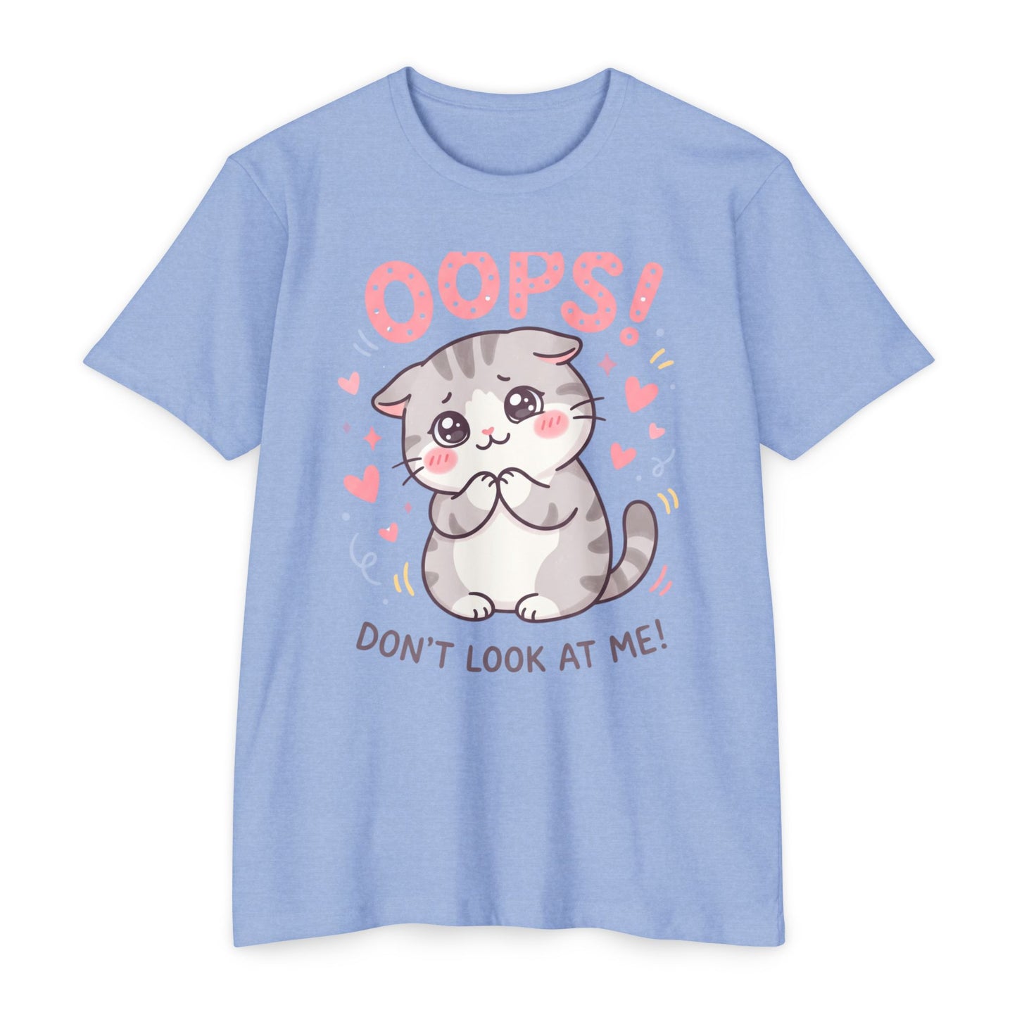 Oops! Cute Kitty Graphic T-Shirt — Adorable Cat Tee for Cat Lovers