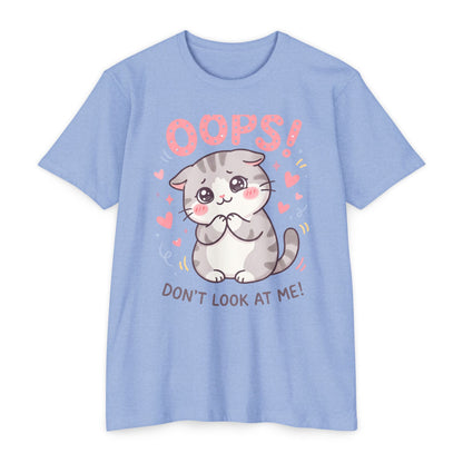 Oops! Cute Kitty Graphic T-Shirt — Adorable Cat Tee for Cat Lovers