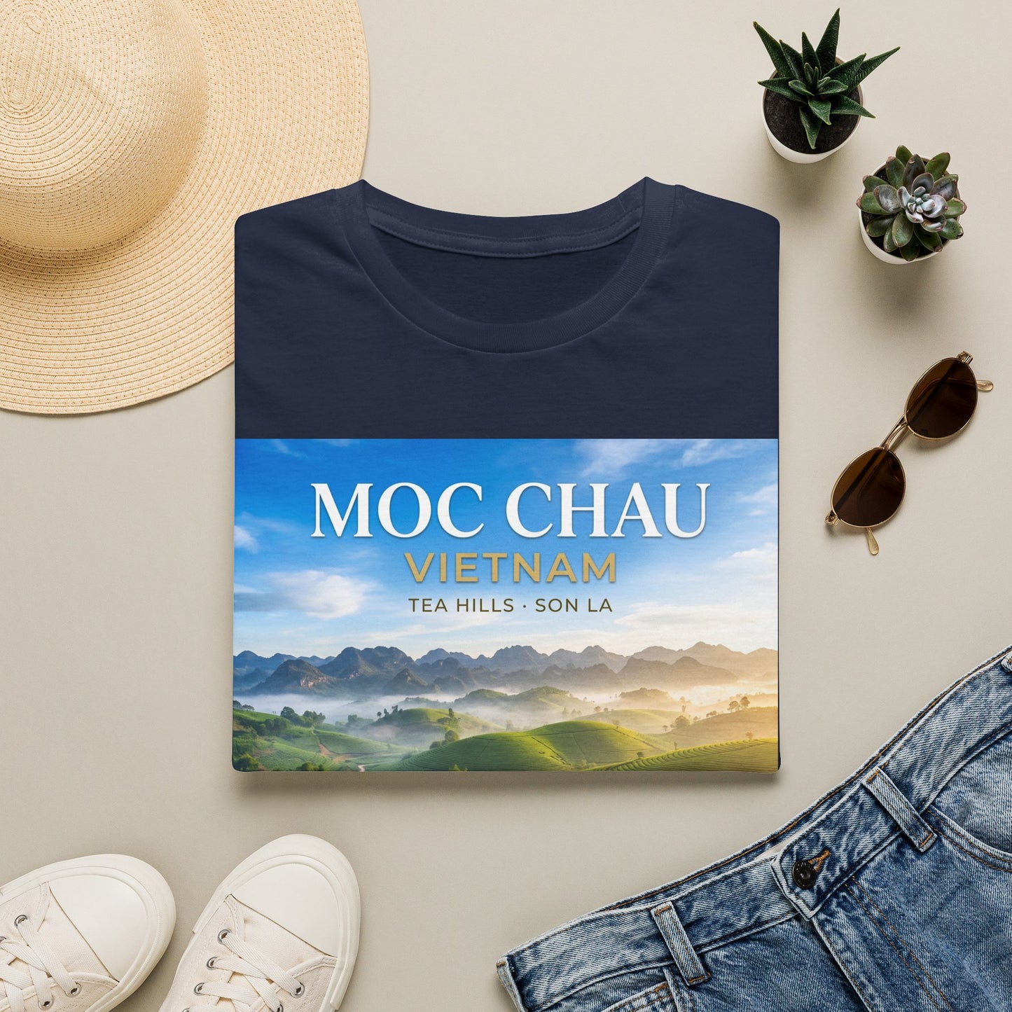Moc Chau Vietnam Tee – Tea Hills of Son La Scenic Travel T-Shirt