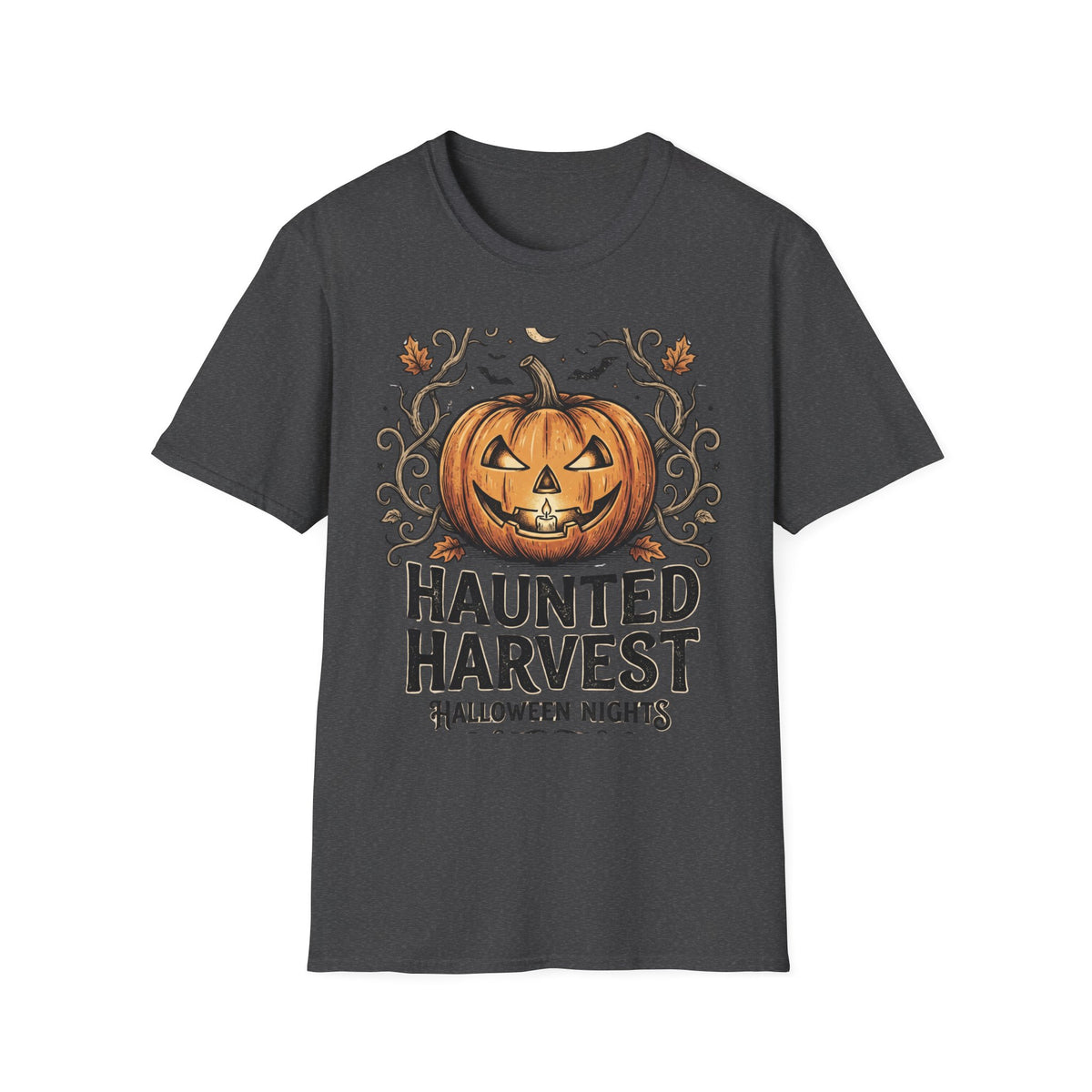 Halloween Pumpkin T-Shirt — Haunted Harvest "Halloween Nights" Graphic Tee