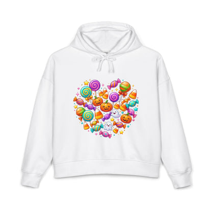 Halloween Candy Heart Hoodie — Cute Pumpkin & Candy Graphic
