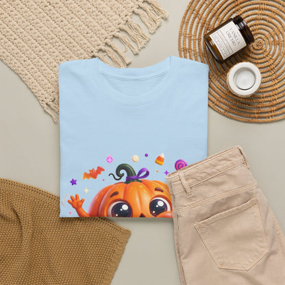 Halloween Pumpkin T‑Shirt — Happy Jack-O'-Lantern Candy Graphic Tee