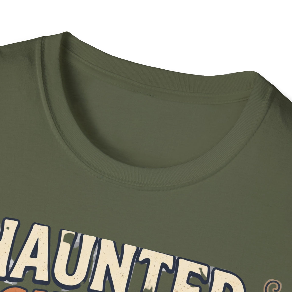 Haunted Night Crew T-Shirt — Retro Halloween Skeleton & Pumpkin Tee