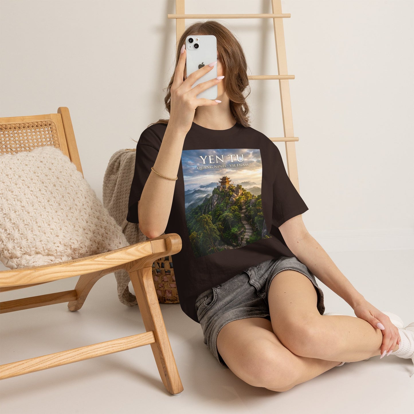Yen Tu Mountain Scenic Tee – 'YEN TU: Listen to the Silence' Travel Photography T-Shirt