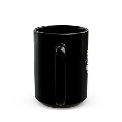Crying Cat Black Mug (11oz & 15oz) — Cute Sad Kitty Coffee Cup