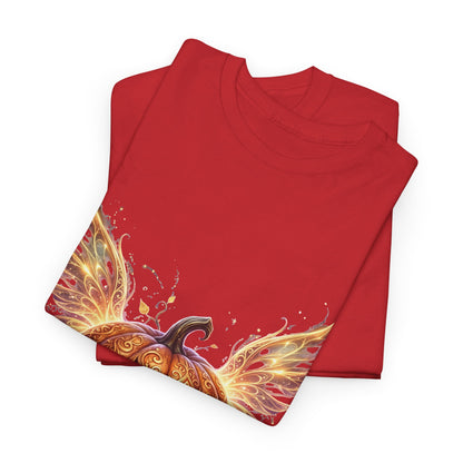 Halloween Pumpkin Tee — Winged Jack-O'-Lantern Graphic Shirt