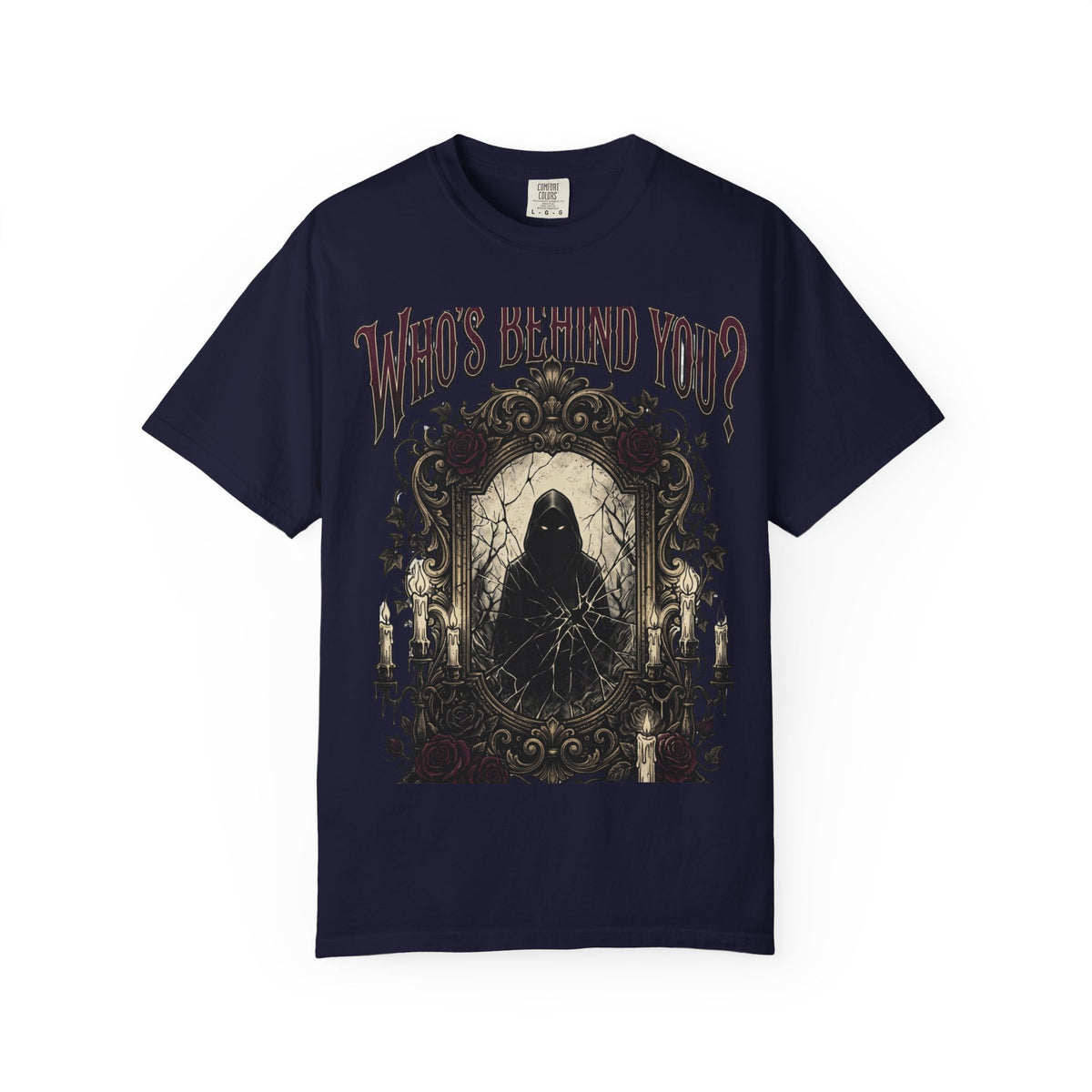 Who's Behind You? Gothic Grim Reaper T-Shirt