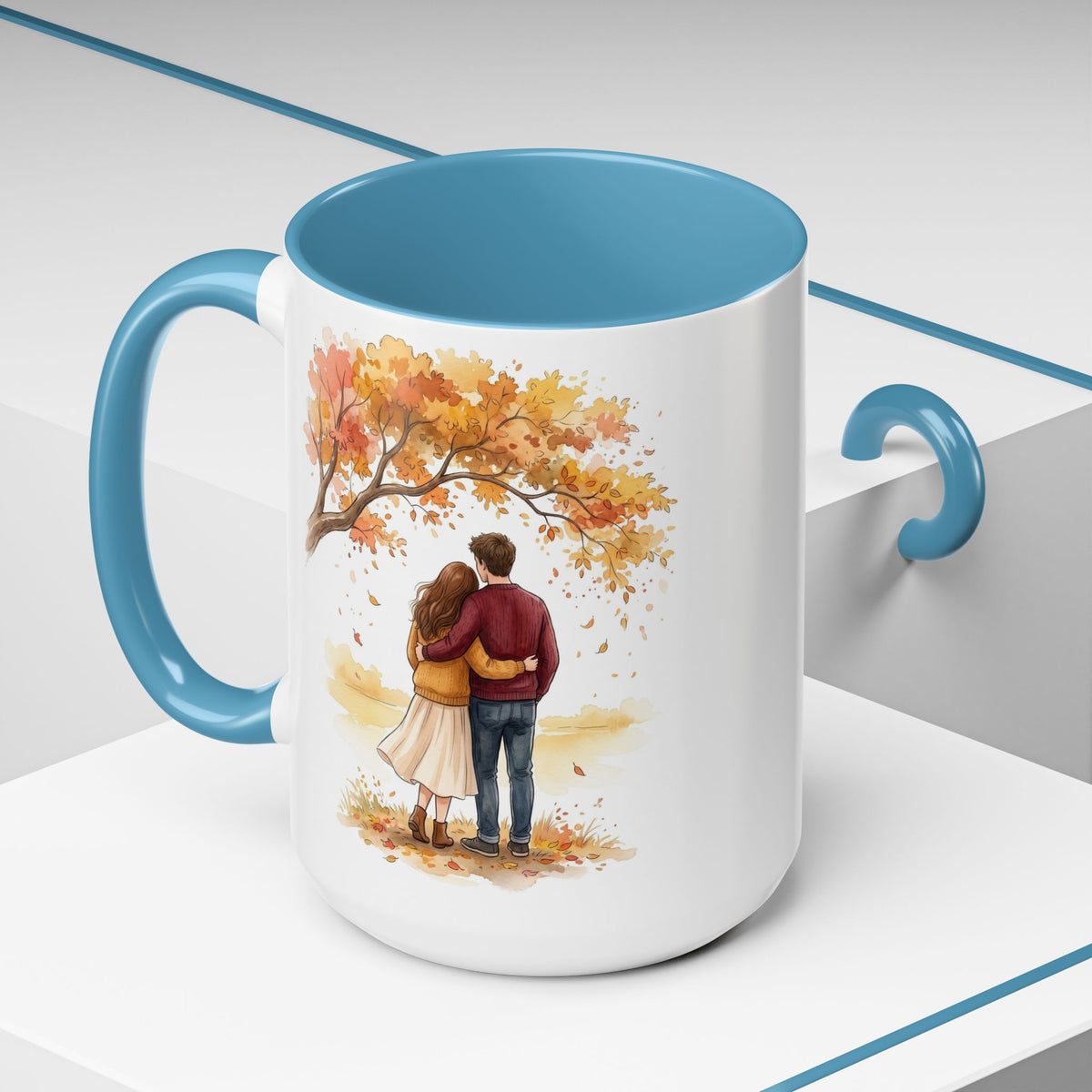 Autumn Couple Under Tree Coffee Mug
