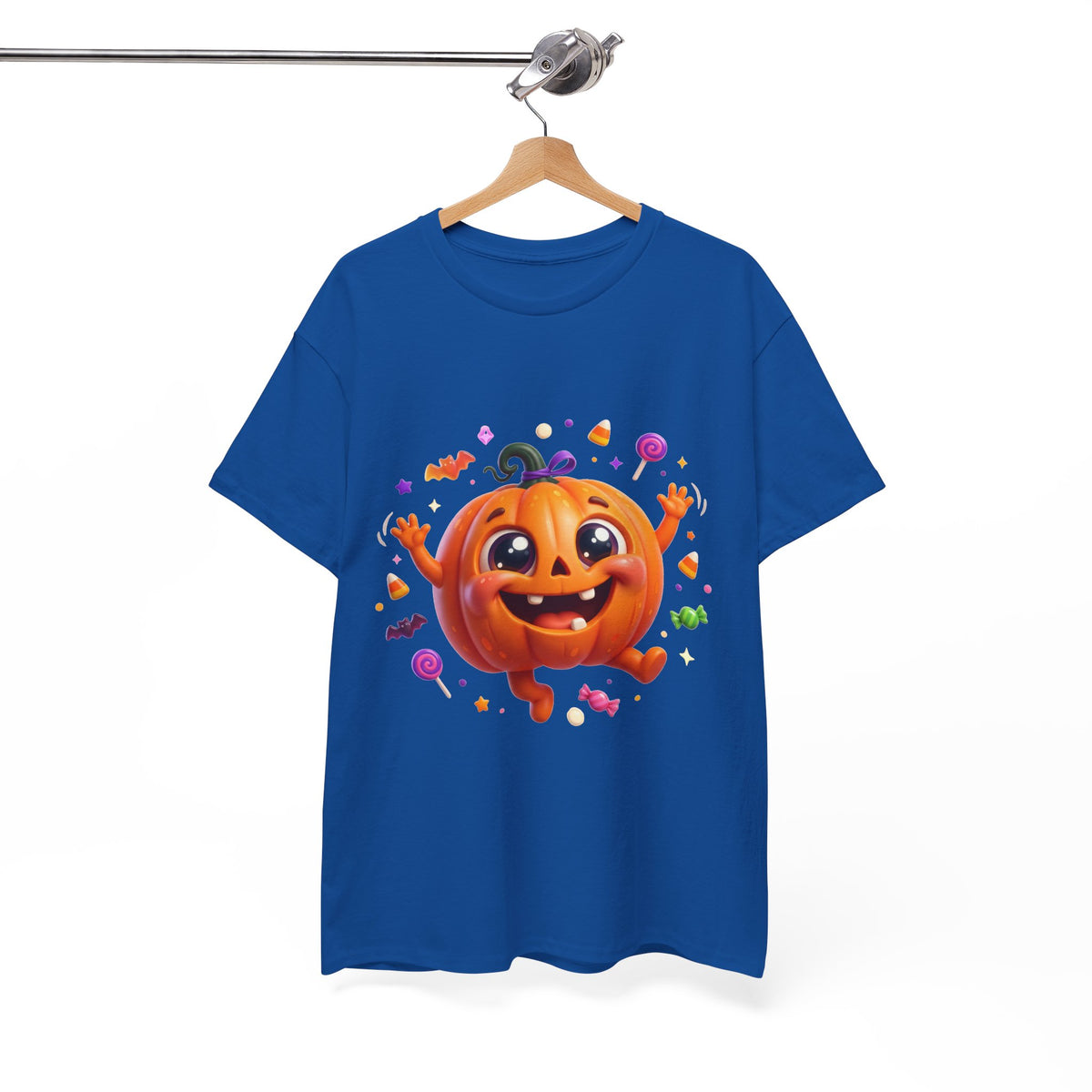 Halloween Pumpkin T‑Shirt — Happy Jack-O'-Lantern Candy Graphic Tee