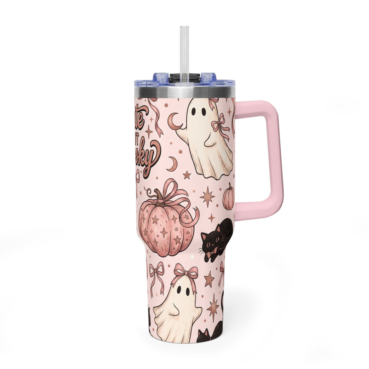 Cute But Spooky Ghosts & Pumpkins 40oz Tumbler
