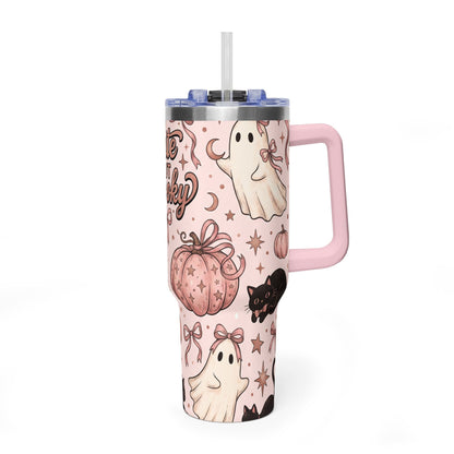 Cute But Spooky Ghosts & Pumpkins 40oz Tumbler
