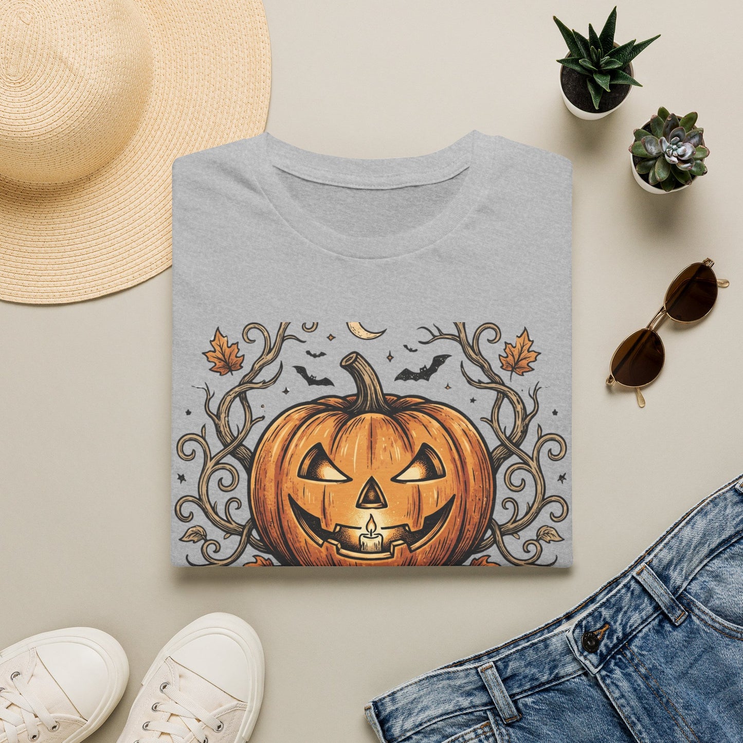 Halloween Pumpkin T-Shirt — Haunted Harvest "Halloween Nights" Graphic Tee