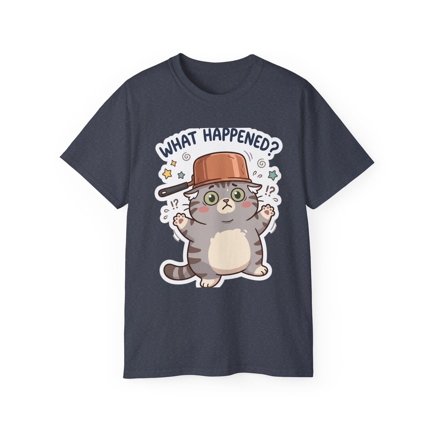What Happened? Cute Kitten Graphic Tee