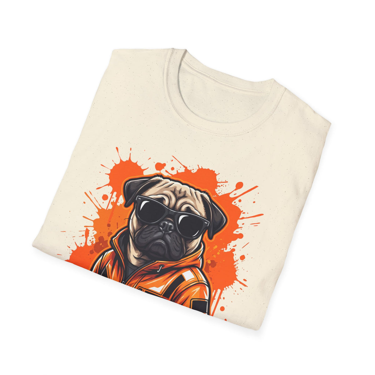 Cool Dog T-Shirt — Pug with Sunglasses Graphic Tee