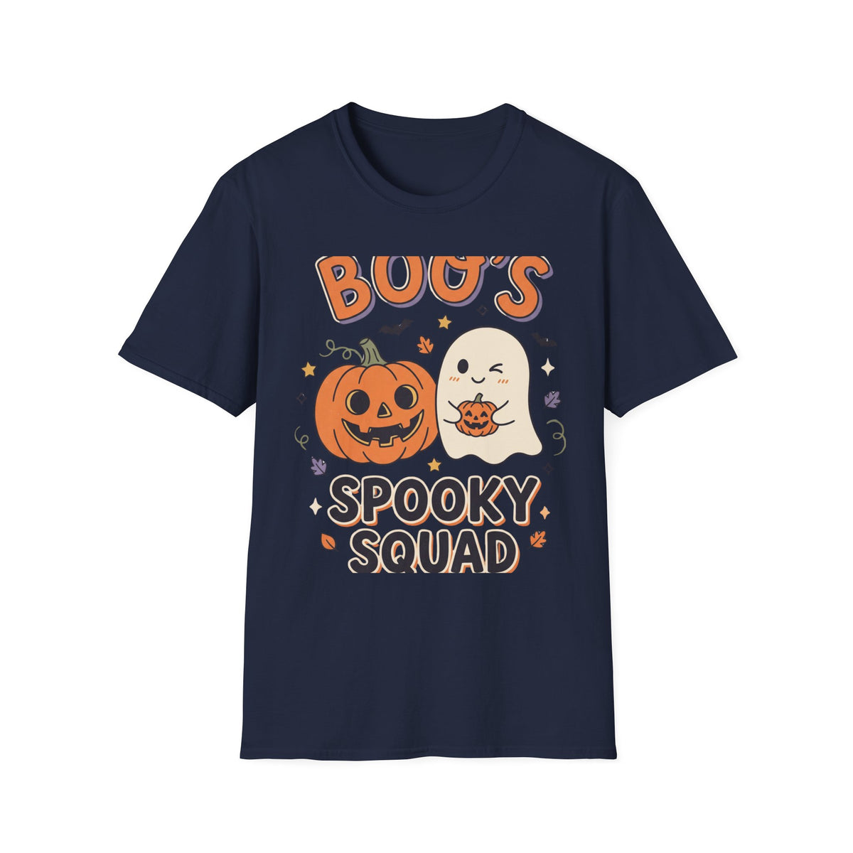 Halloween Ghost & Pumpkin T-Shirt — "Boo's Spooky Squad" Cute Halloween Tee