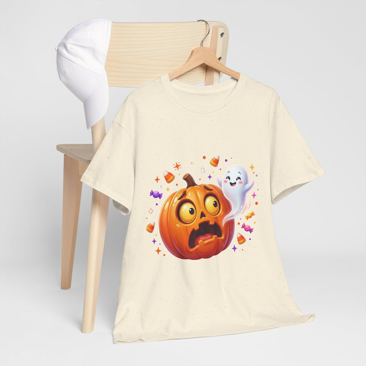 Halloween Pumpkin & Friendly Ghost T-Shirt