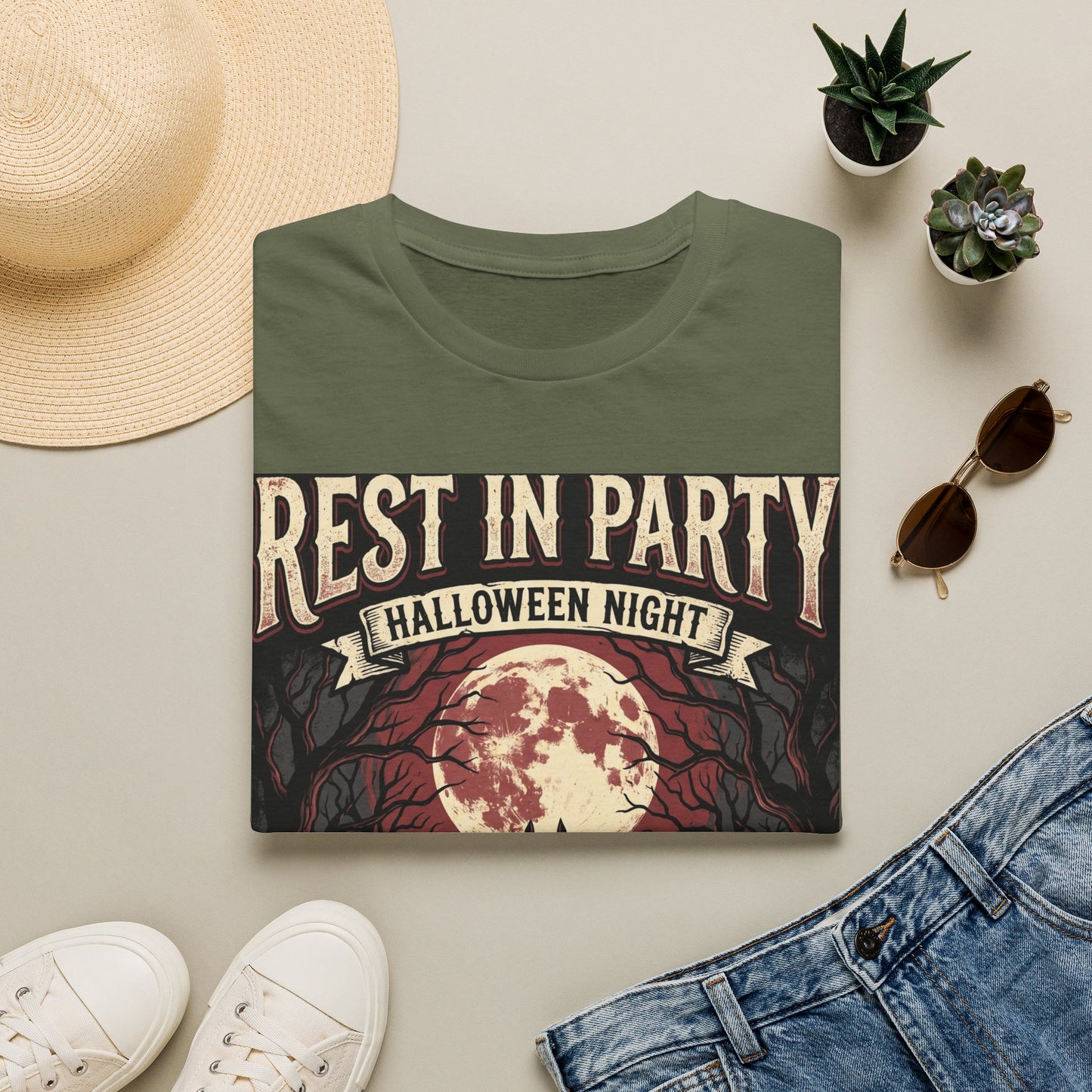 Rest in Party Halloween Night T-Shirt
