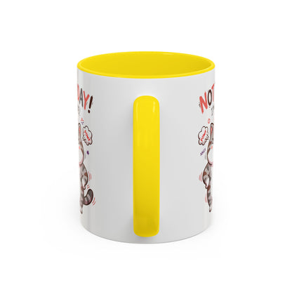 Funny Cat Mug - "Not Today! I'm Done" Accent Coffee Mug (11/15oz)