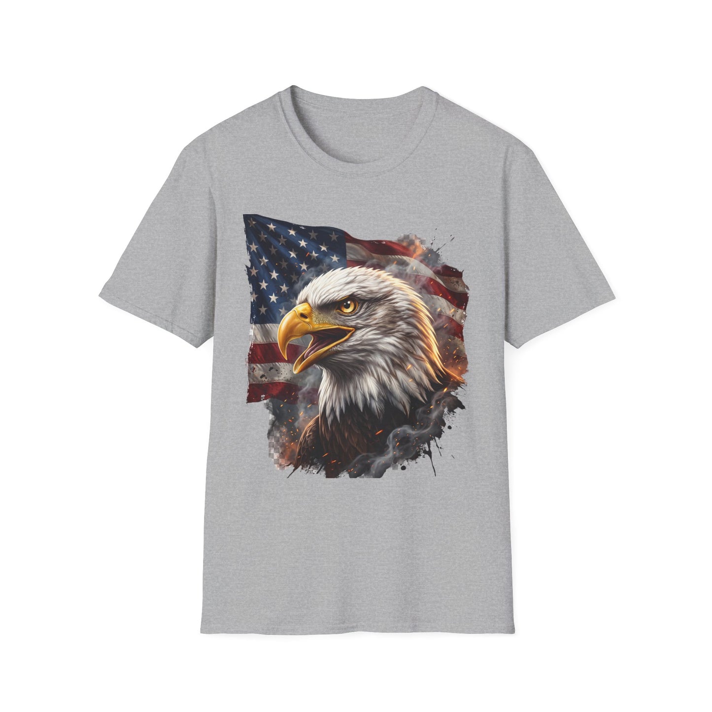 American Bald Eagle T-Shirt — Patriotic USA Flag Graphic Tee
