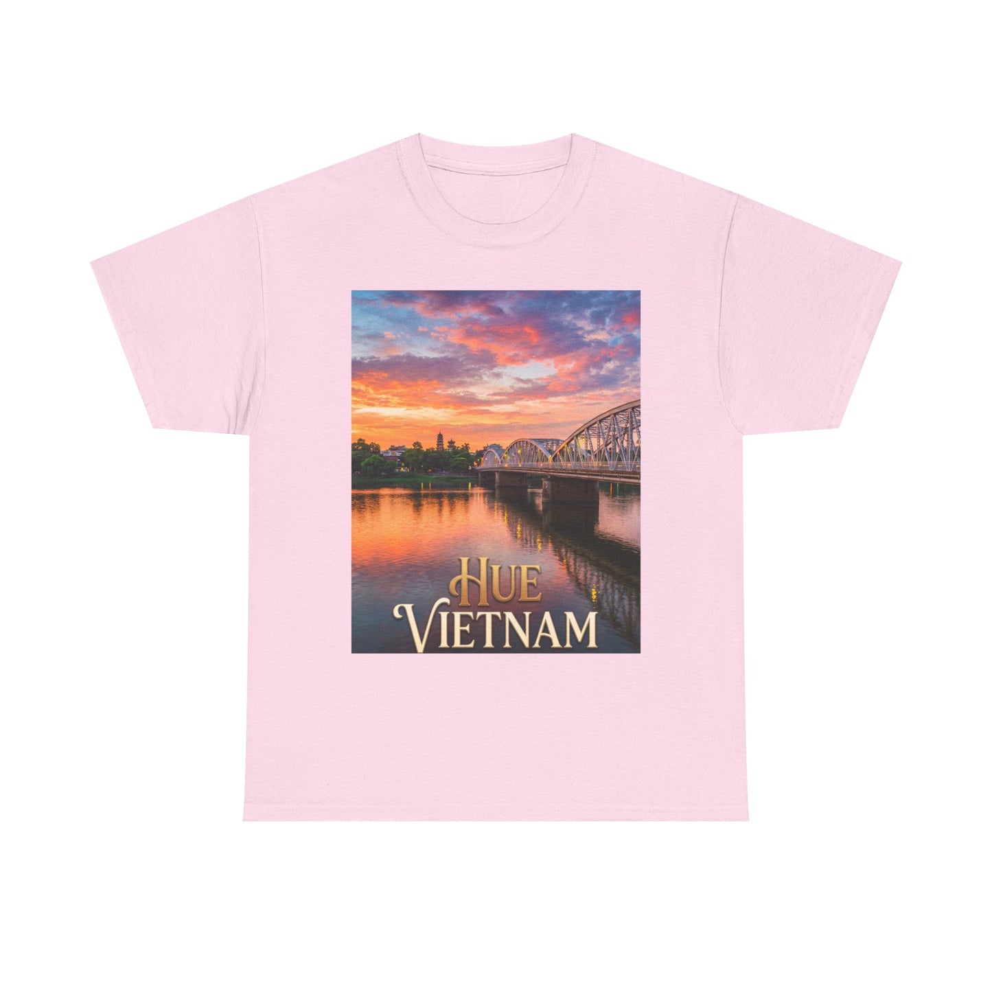 Hue Vietnam Sunset T-Shirt - Scenic Travel Souvenir Tee