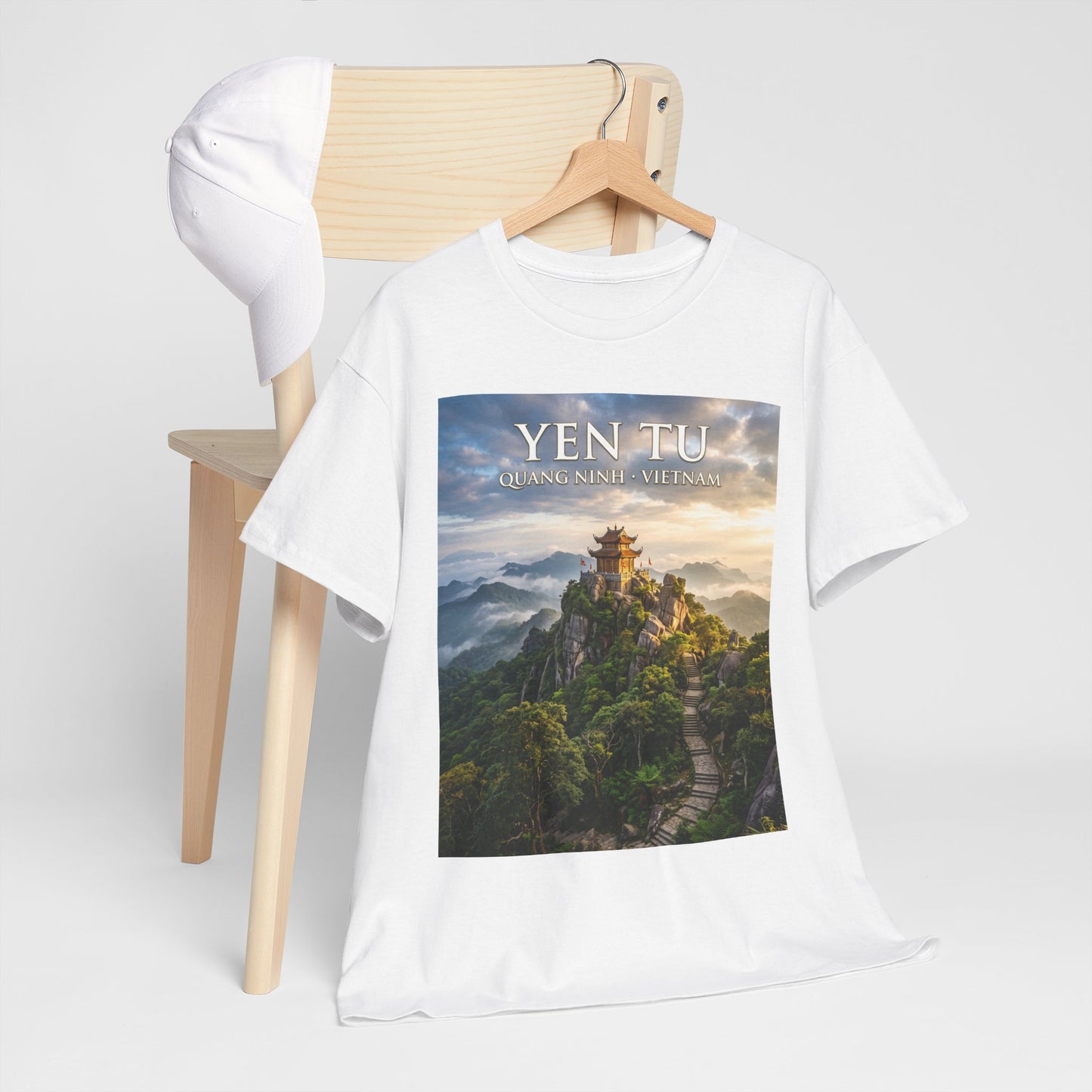 Yen Tu Mountain Scenic Tee – 'YEN TU: Listen to the Silence' Travel Photography T-Shirt