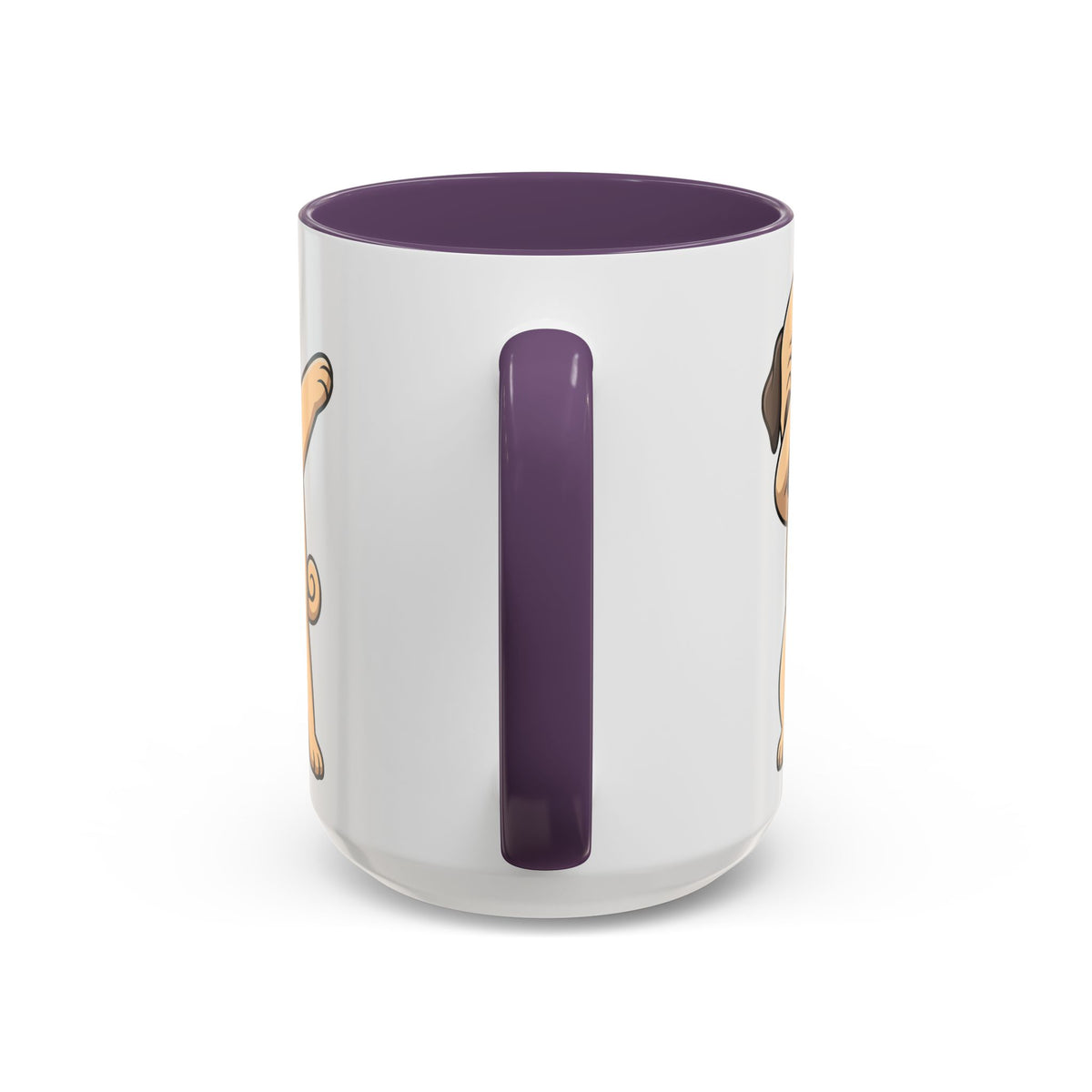 Dabbing Pug Coffee Mug — Cute Dog Accent Mug (11/15 oz)