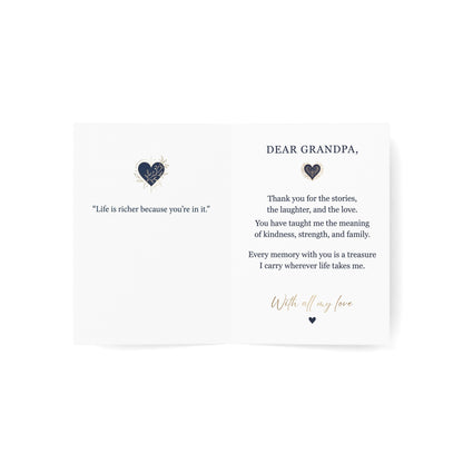 The World’s Best Grandpa Greeting Card – Grateful Love & Appreciation