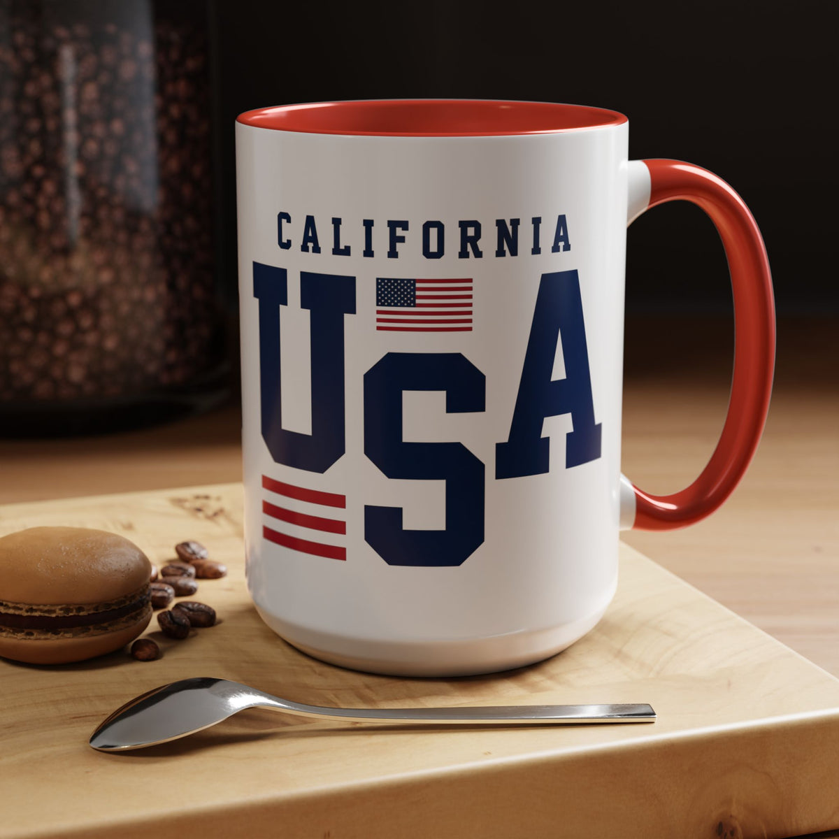 USA California Coffee Mug — Patriotic Accent 11/15oz
