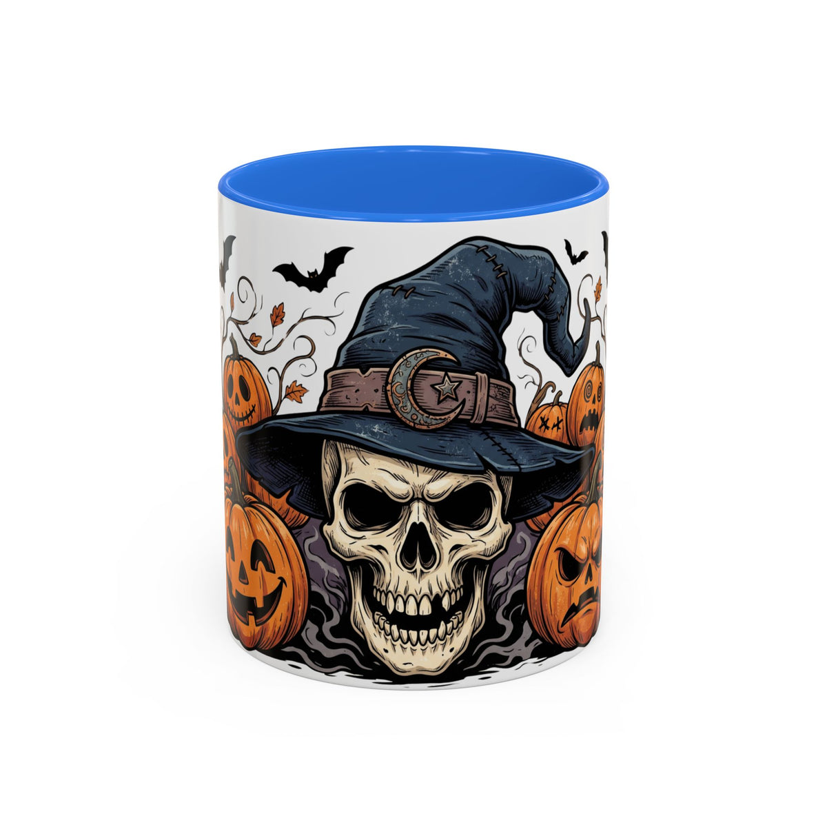 Halloween Skull & Jack-o'-Lantern Mug (11oz/15oz)