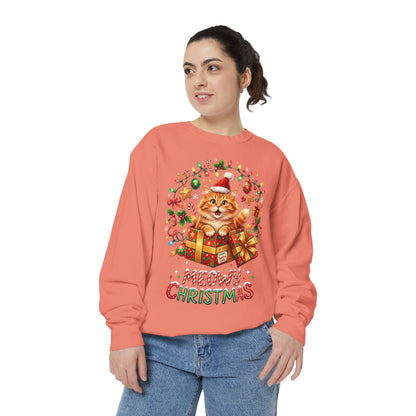 Meowy Christmas Cat Sweatshirt