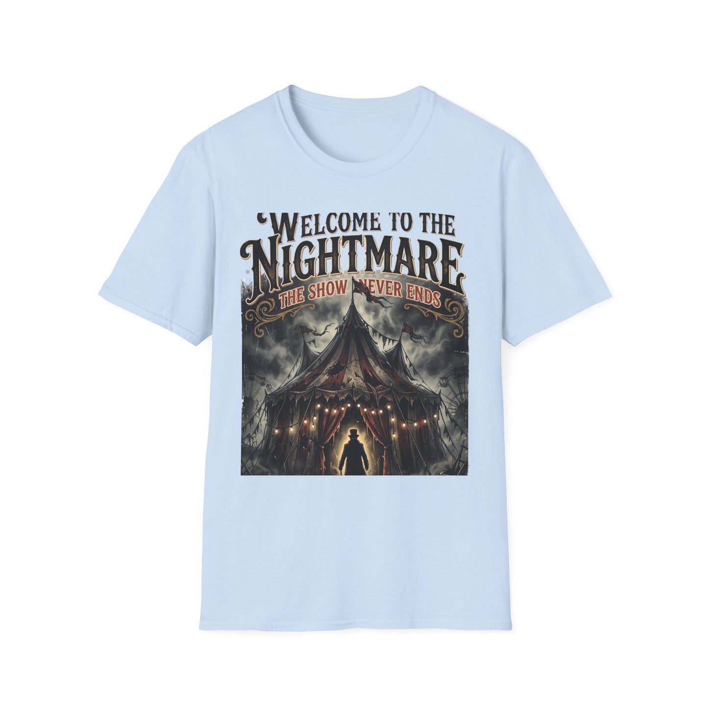 Welcome to the Nightmare T-Shirt — Horror Carnival Graphic Tee