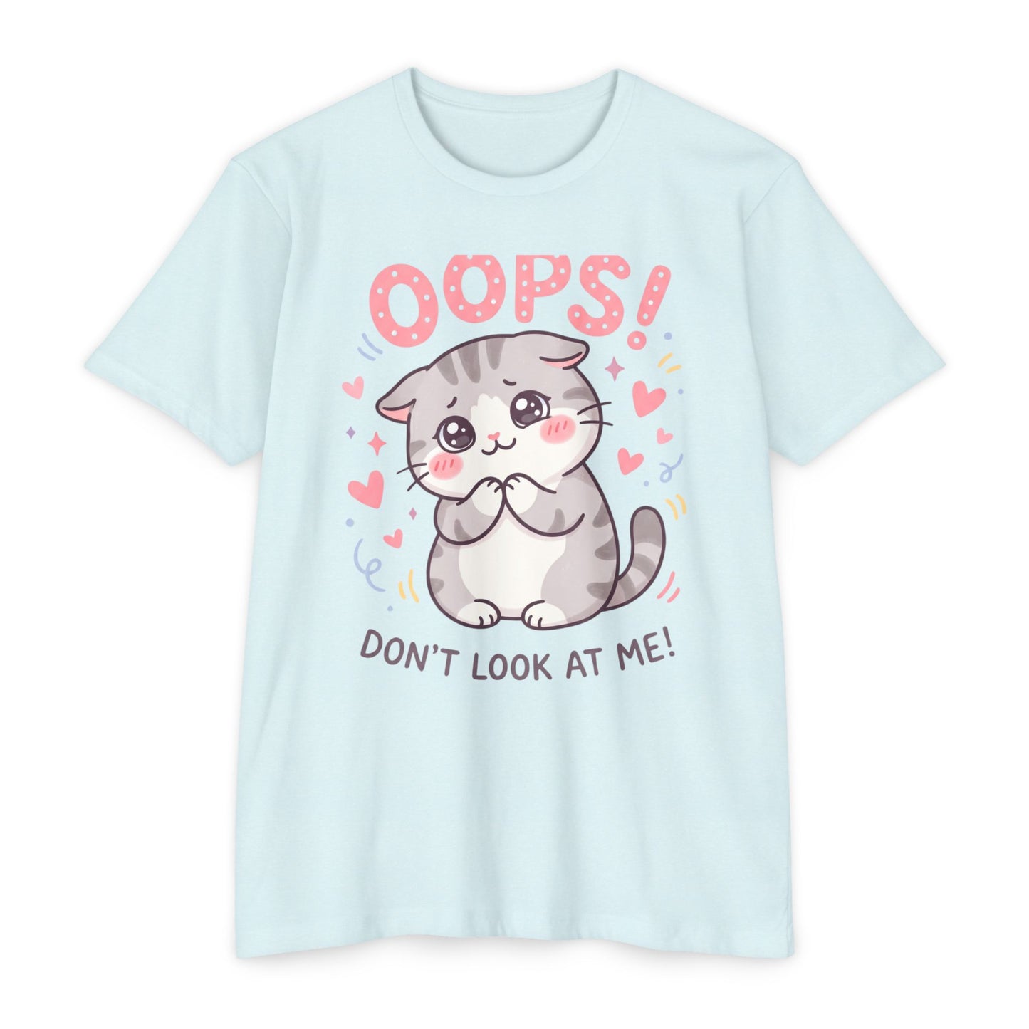Oops! Cute Kitty Graphic T-Shirt — Adorable Cat Tee for Cat Lovers