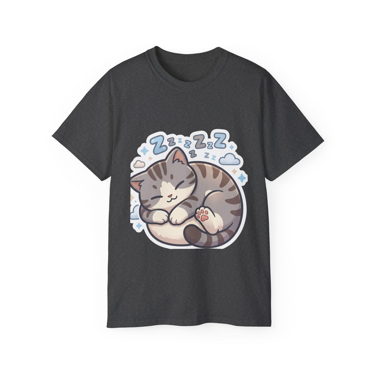 Sleeping Kitty T-Shirt — Cute Sleeping Cat Design (Zzz)