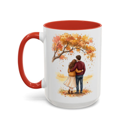 Autumn Couple Under Tree Coffee Mug