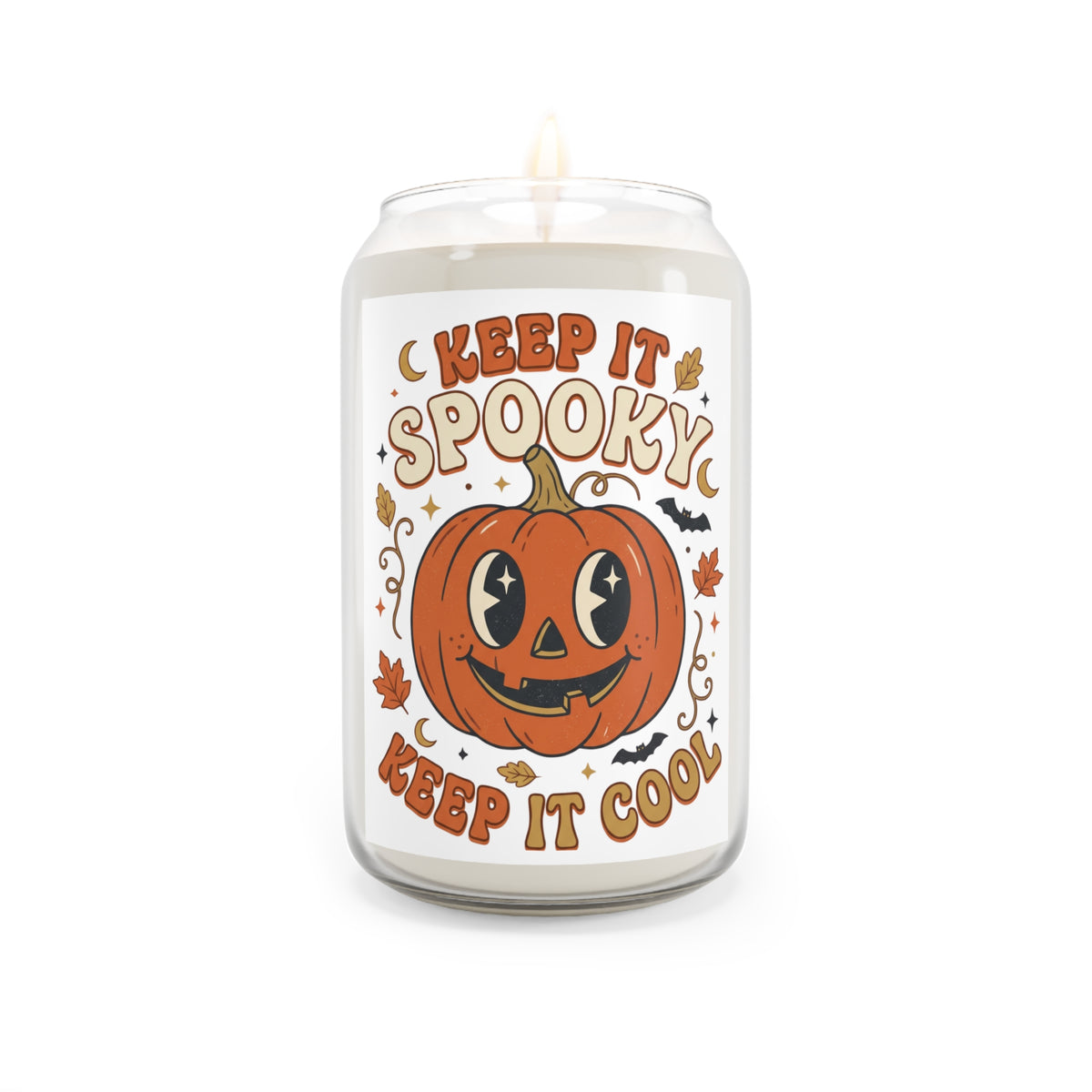 Keep It Spooky Keep It Cool Pumpkin Soy Candle — 13.75oz Halloween Scented Candle