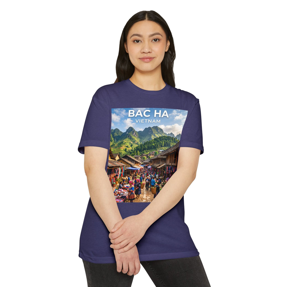 Bac Ha Vietnam Market Photo T-Shirt — Vietnamese Travel Souvenir Tee