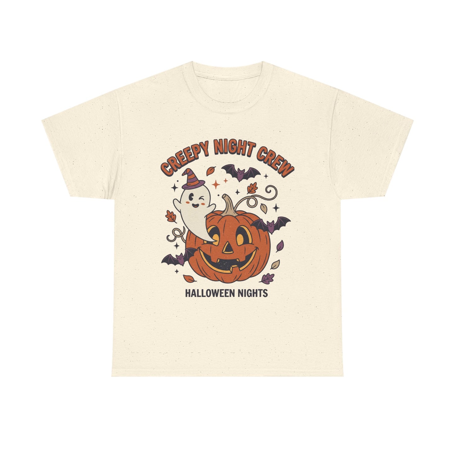 Halloween Nights T-Shirt — Creepy Night Crew Pumpkin & Ghost Tee
