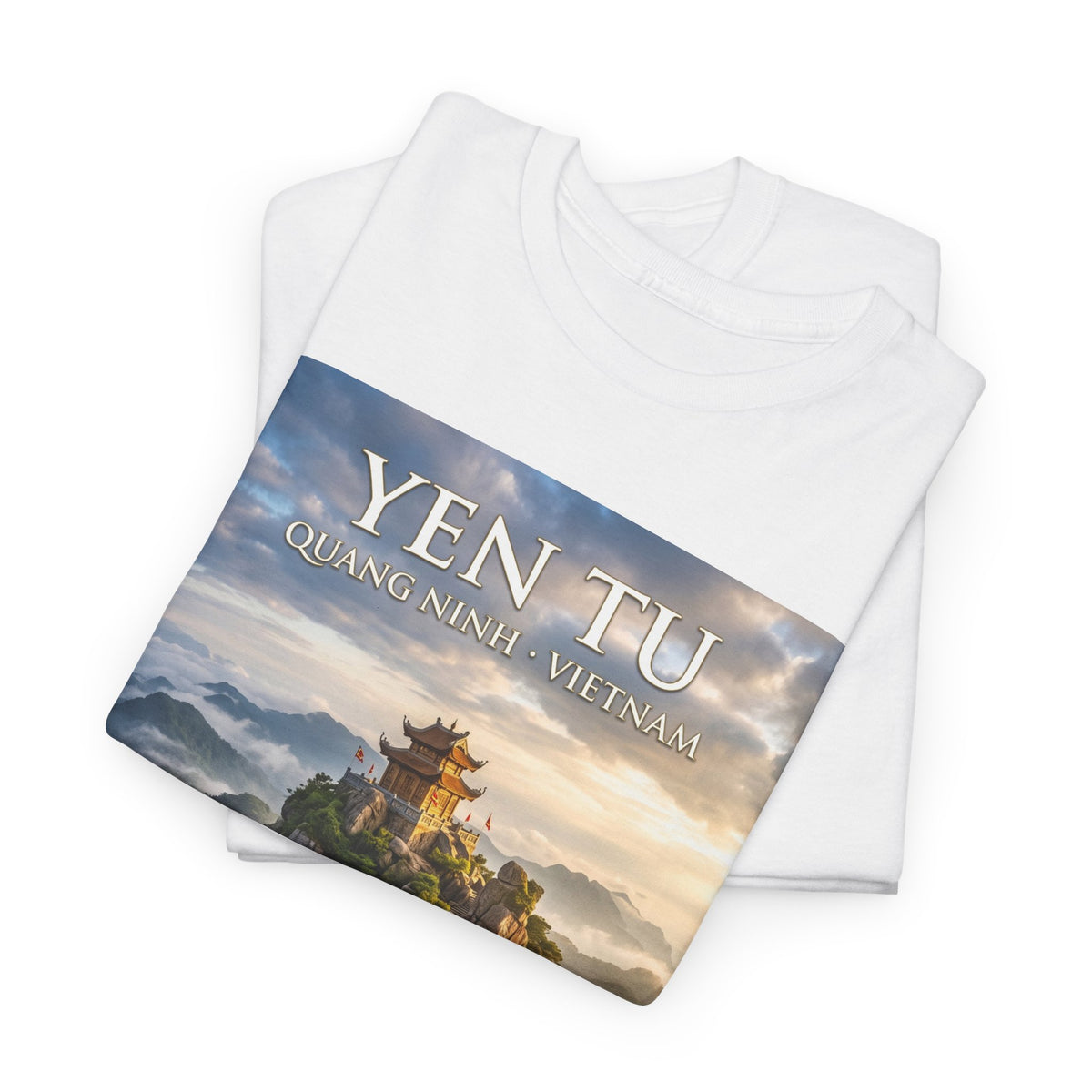 Yen Tu Mountain Scenic Tee – 'YEN TU: Listen to the Silence' Travel Photography T-Shirt